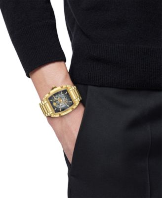 Versace Men's Swiss Automatic Gold Ion Plated Stainless Steel