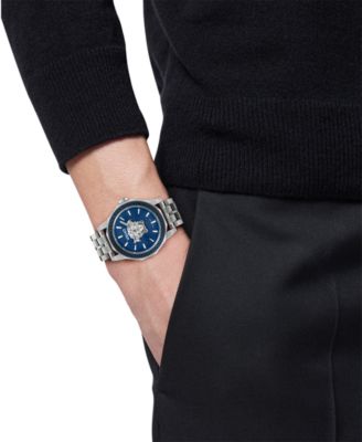 Men's Swiss Stainless Steel Bracelet Watch 43mm