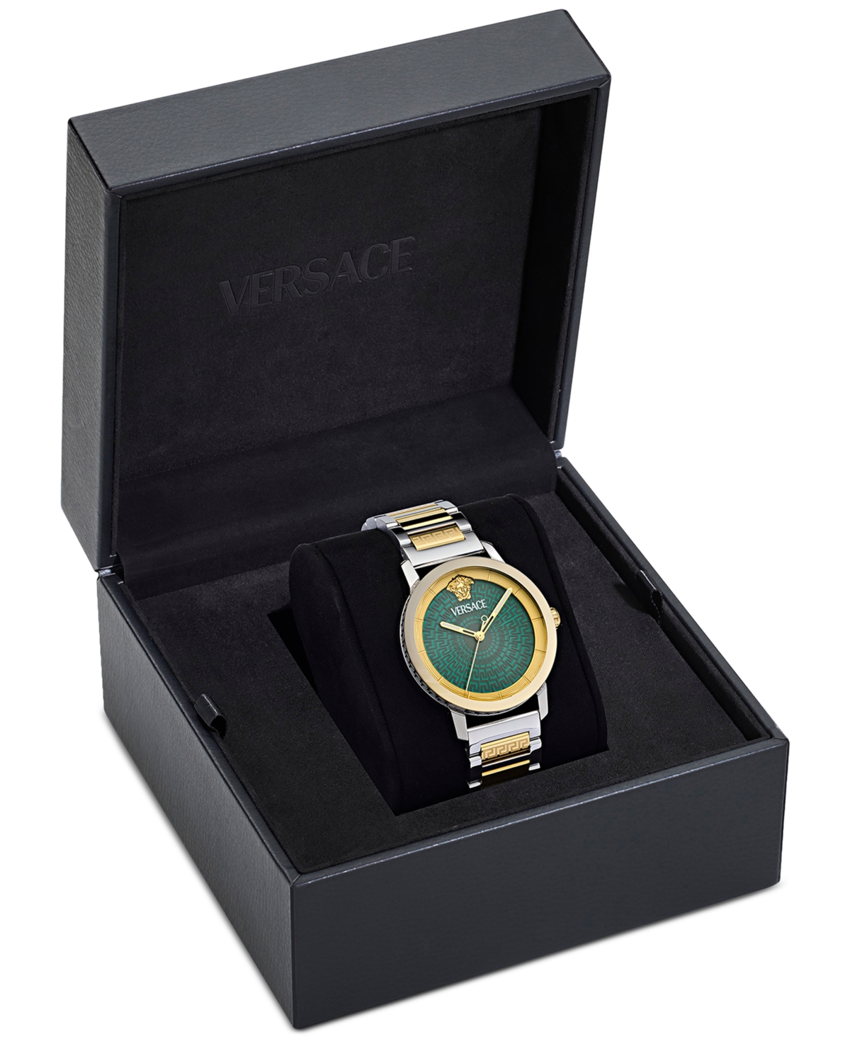 Versace Men's Swiss Two-tone Stainless Steel Bracelet Watch 40mm In Two Tone