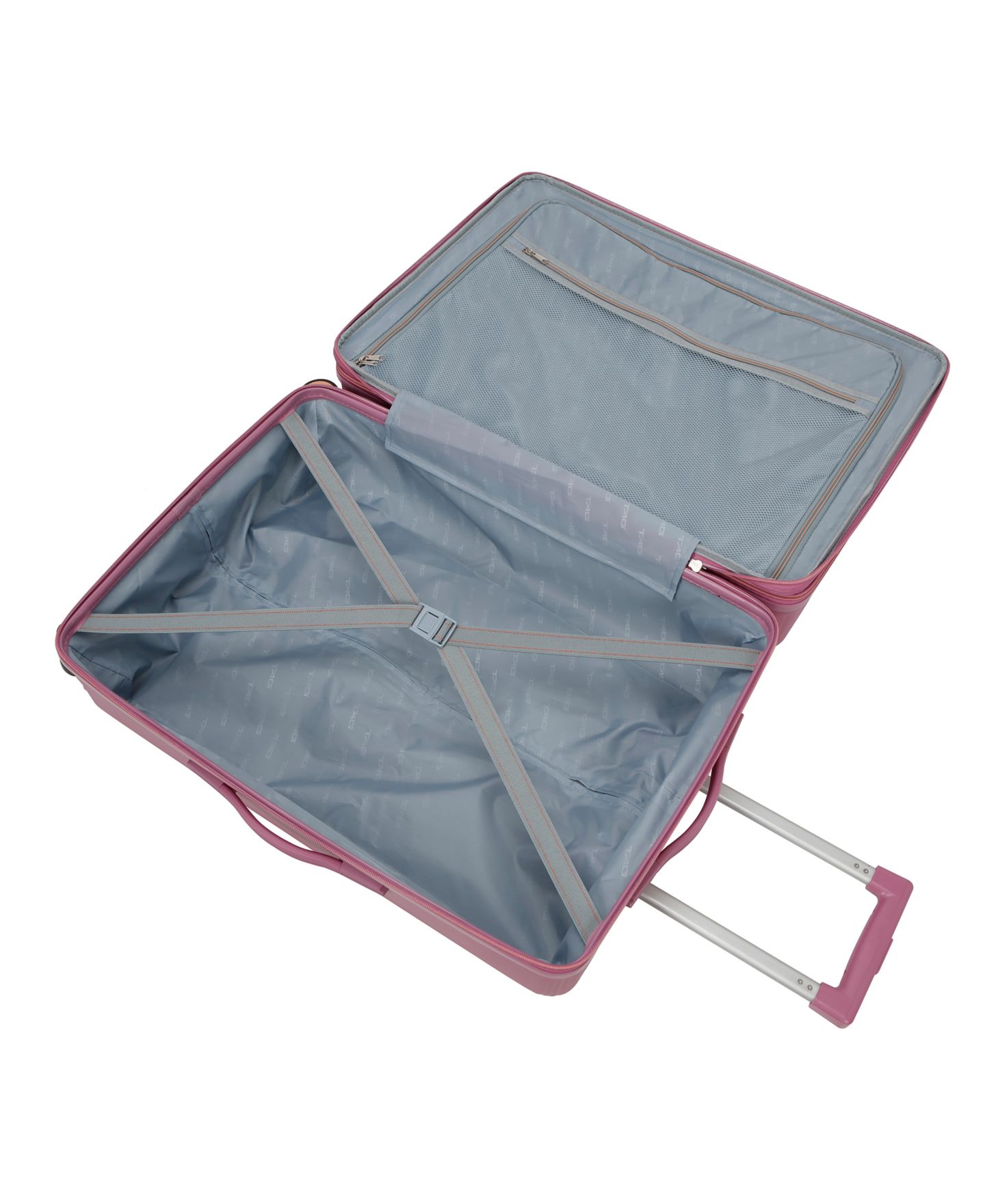 Чемоданы Tag Gateway 2.0 3 Piece Hard side Spinner Luggage Set, Created for Macy's, цвет: Ягодный — фото 22