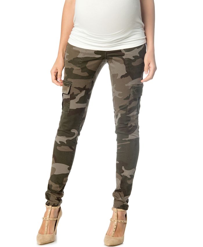 A Pea in the Pod Maternity CamoPrint Skinny Cargo Pants Macy's