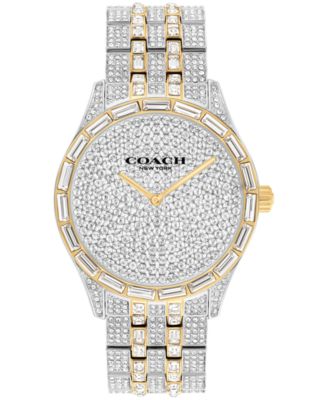 COACH Unisex Brooks Two-Tone Stainless Steel and Crystals  display picture 3