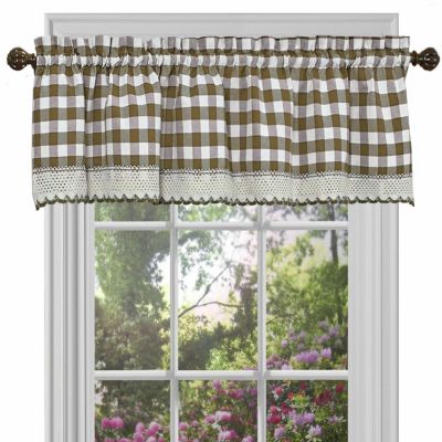 Country Plaid Window Valance Treatment