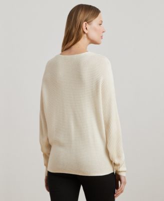 Women's Rib-Knit Dolman-Sleeve Sweater