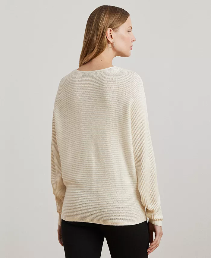 Women's Rib-Knit Dolman-Sleeve Sweater - thumbnail 4