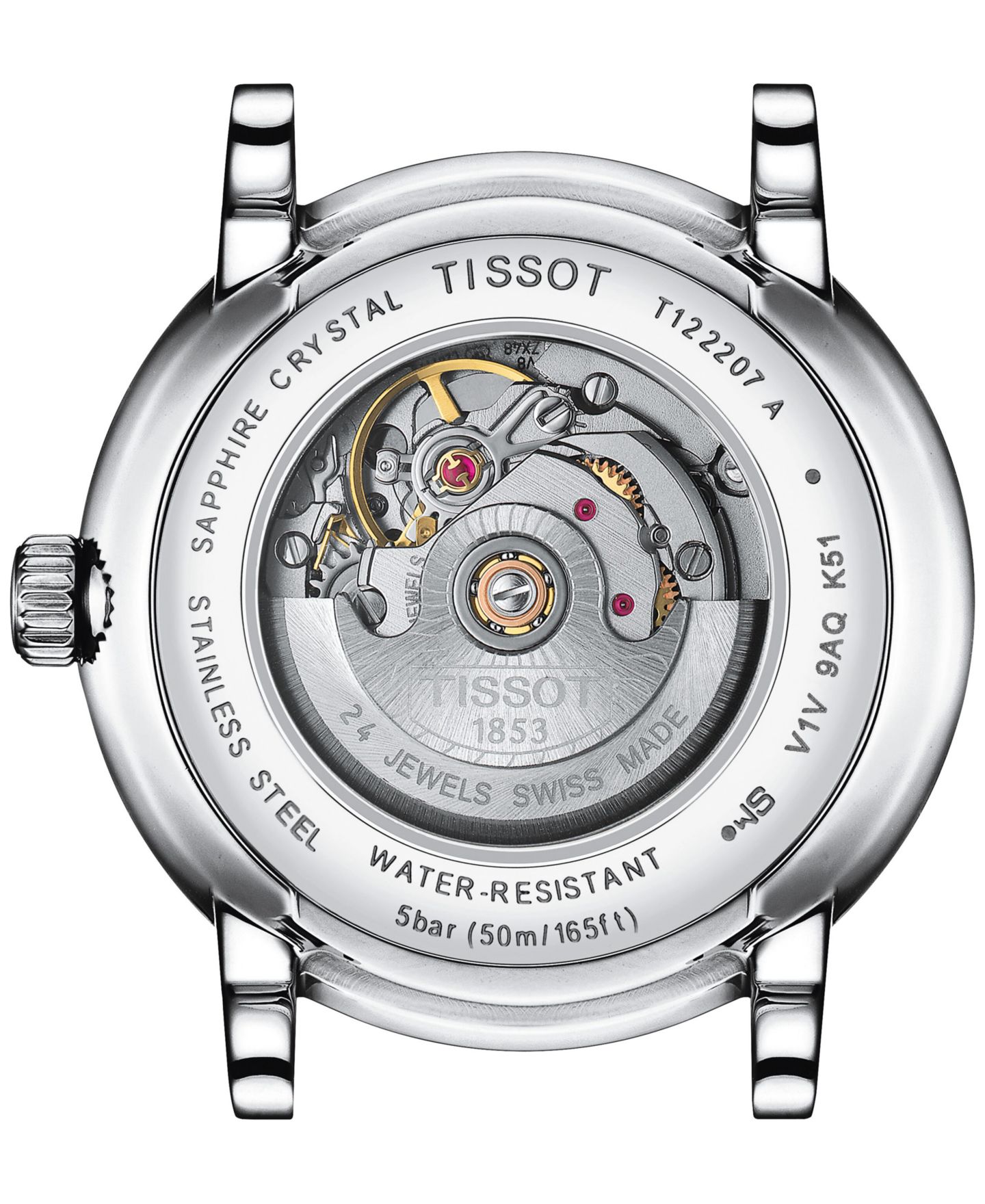 Женские часы Tissot Swiss Automatic Carson Stainless Steel Bracelet Watch 30mm — фото 3
