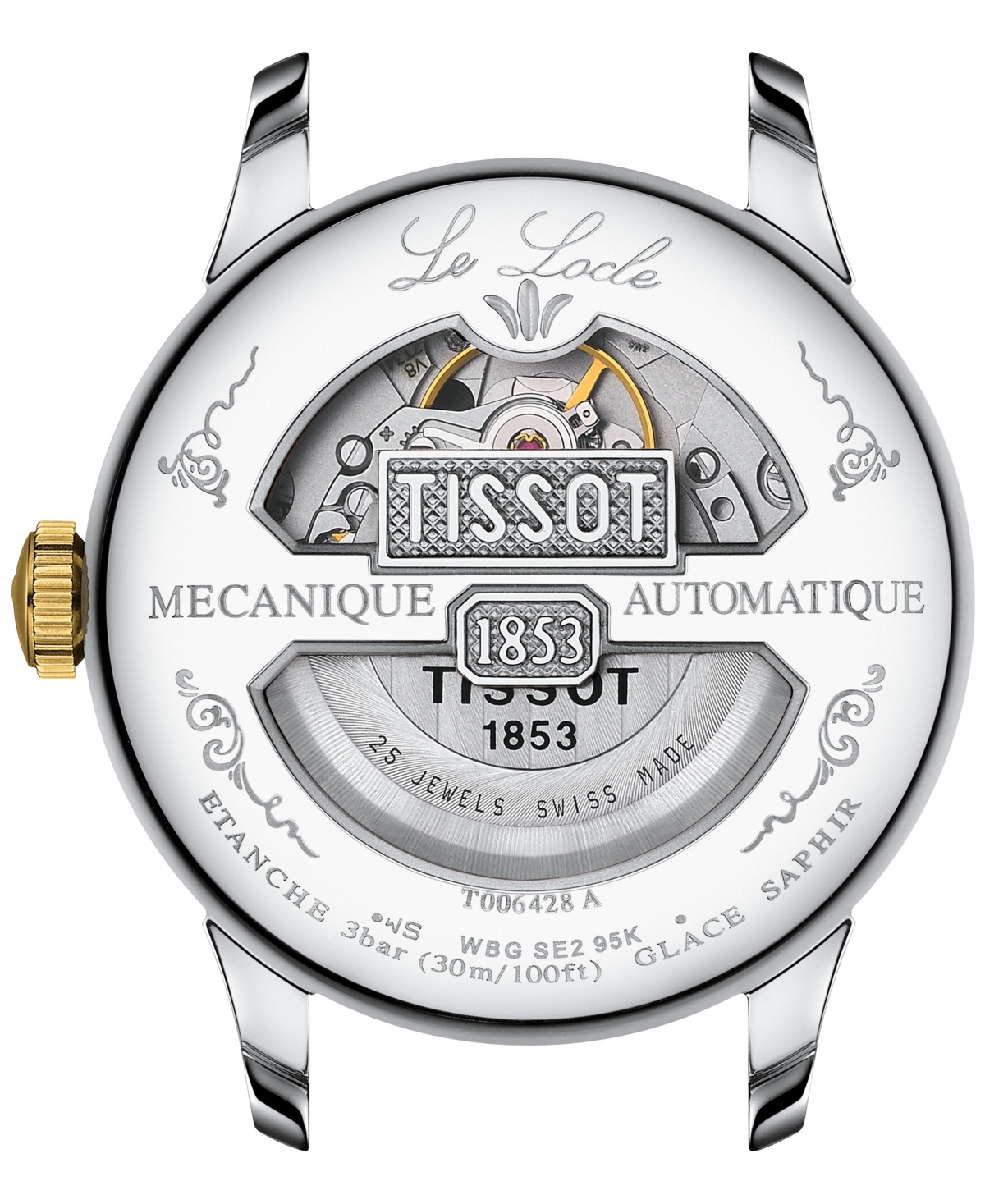 Tissot Women's Swiss Automatic Le Locle Petite Seconde Two-Tone Stainless Steel Bracelet Watch 39mm