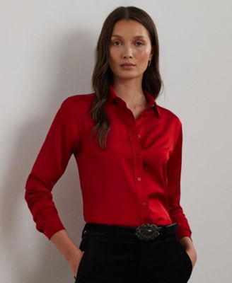 Macy's lauren ralph lauren women's tops best sale