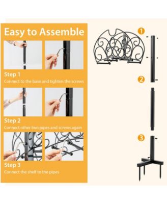 Detachable Freestanding Hose Holder for Outdoor Yard Garden Lawn
