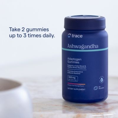 Ashwagandha: Gummies for calm, better sleep, immune & energy support. Passion fruit orange flavor. 60 count (30 servings).