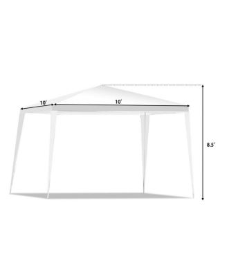 10 x 10 Feet Outdoor Wedding Canopy Tent for Backyard