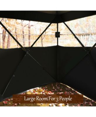 3 Person Portable Surround View Tent with Slide Mesh Window