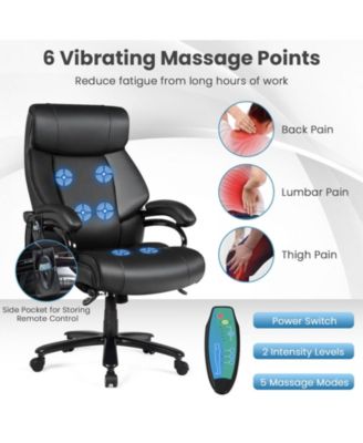 400lb PU Leather Massage Office Chair