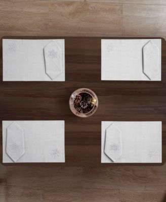 Shimmer Polyester 8 Piece Placemats/Napkins Set