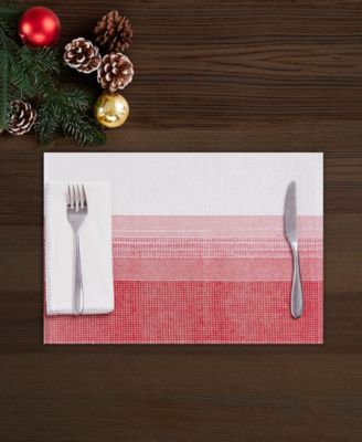 Ombre Ivy Polyester 8 Piece Placemats/Napkins Set