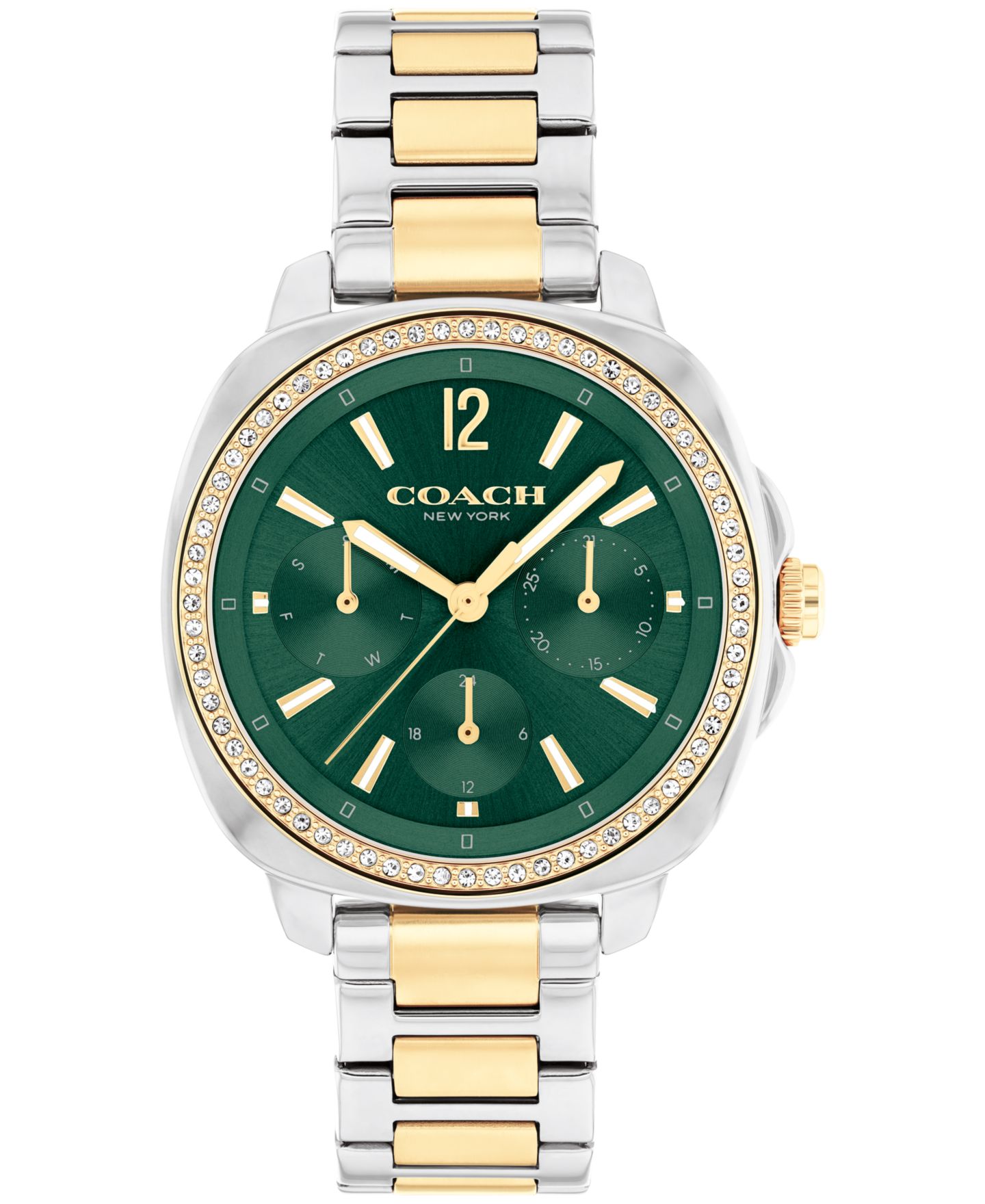 Женские часы COACH Kitt Two-Tone Stainless-Steel Bracelet Watch, 34mm — фото 1