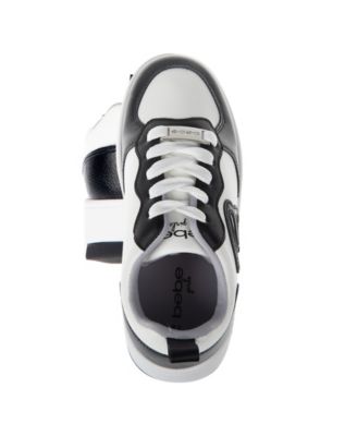 Little and Big Girls Low Top Court "B" Applique Sneaker 