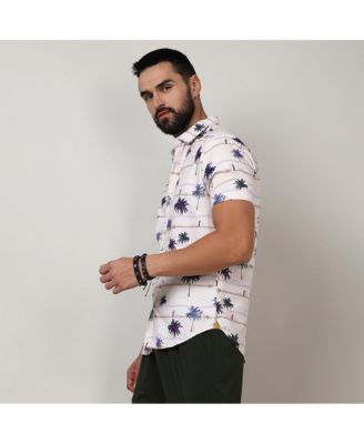 Men's Ivory White Desert Palm Shirt