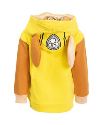 Toddler Boys Rubble Chase Skye Fleece Zip Up Pullover Hoodie to