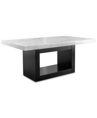 Kellet 7 Pc. Rectangular Marble Dining Set (Table & 6 Side Chairs), Created for Macy's