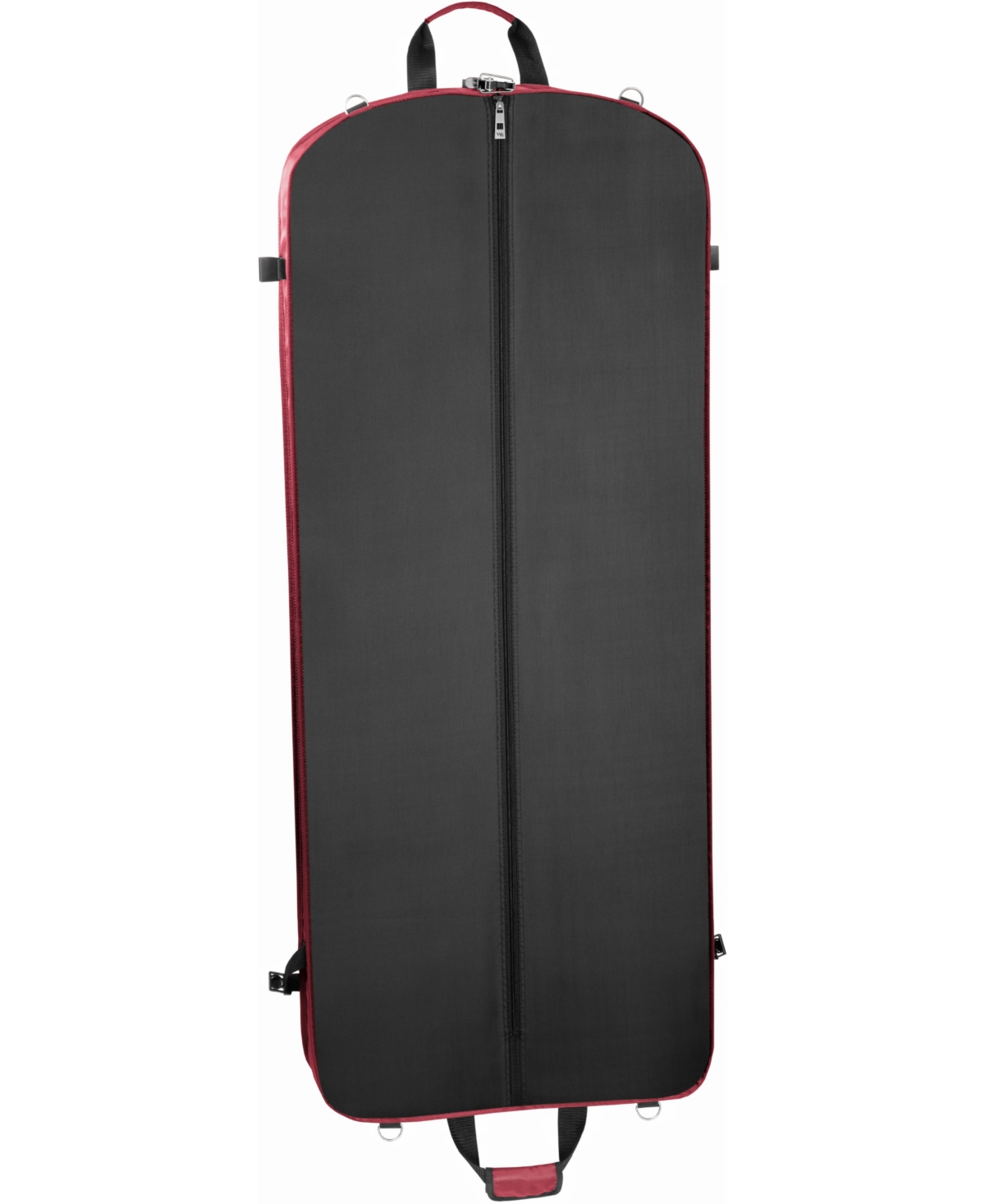 Wallybags 52" Premium Travel Garment Bag With Shoulder Strap And Two Large Pockets In Red