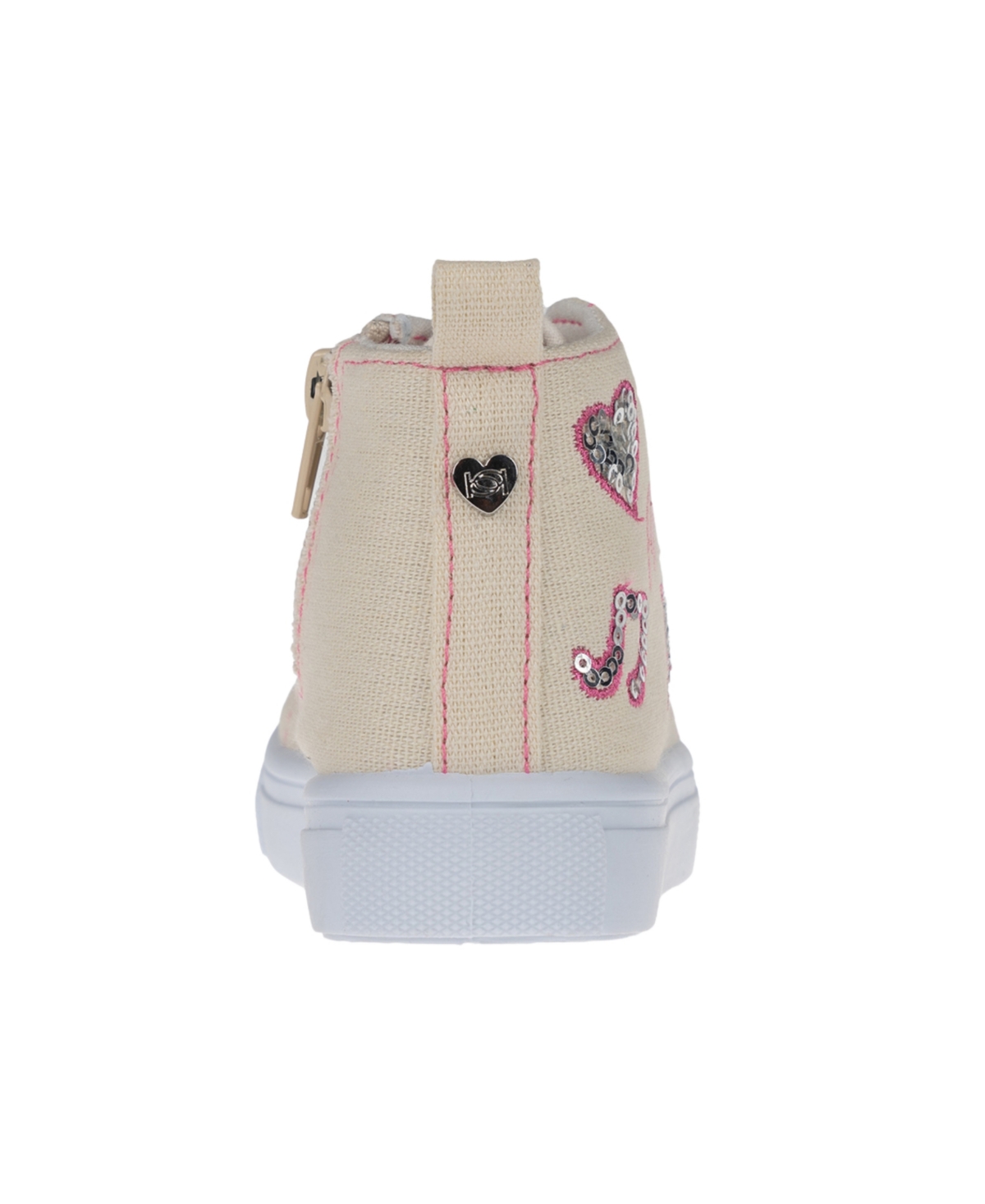 Bebe Toddler Girls Embroidered Sequin Sneakers