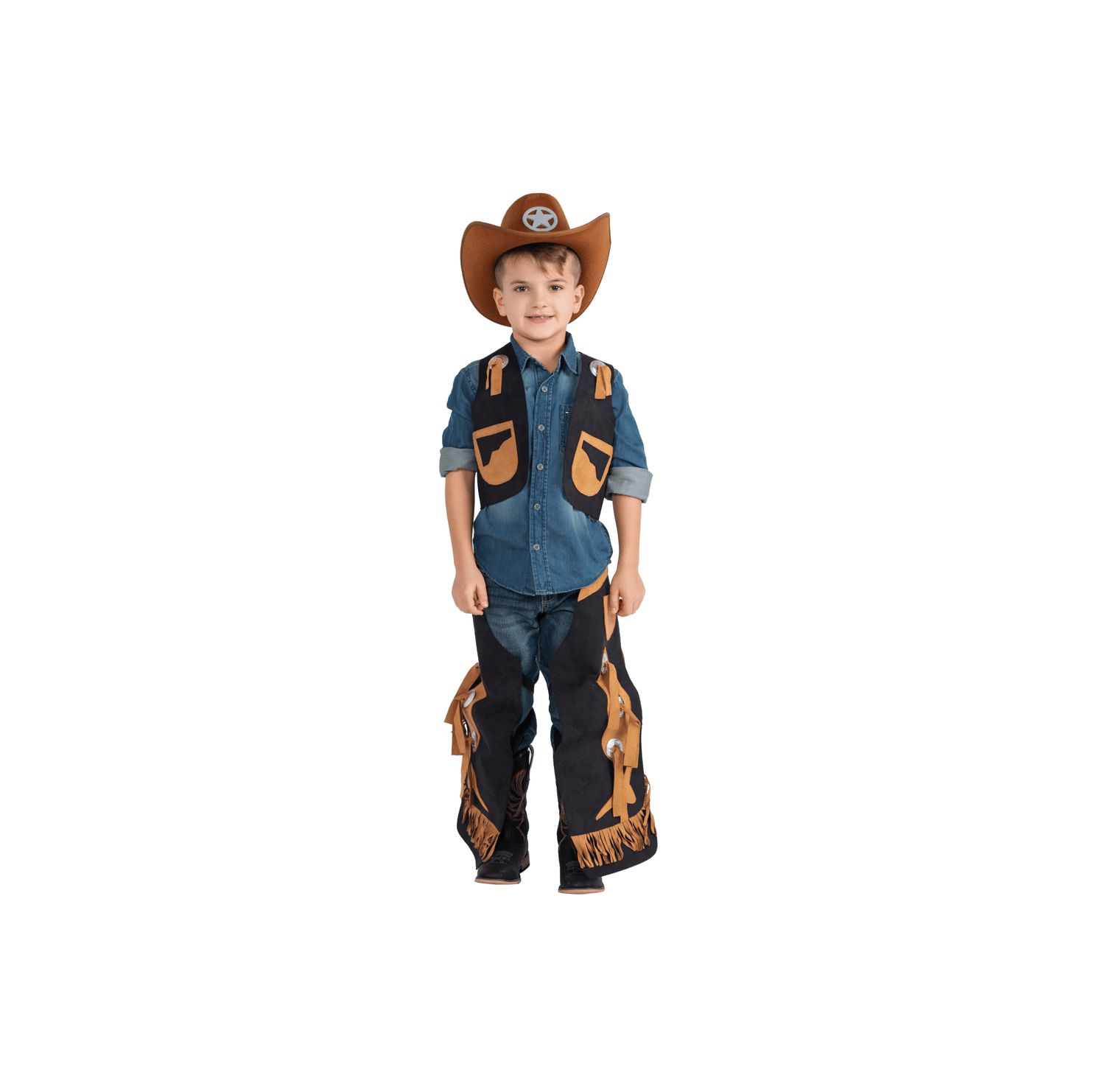 Cowboy Chaps and Vest Child Costume Boys/Girls