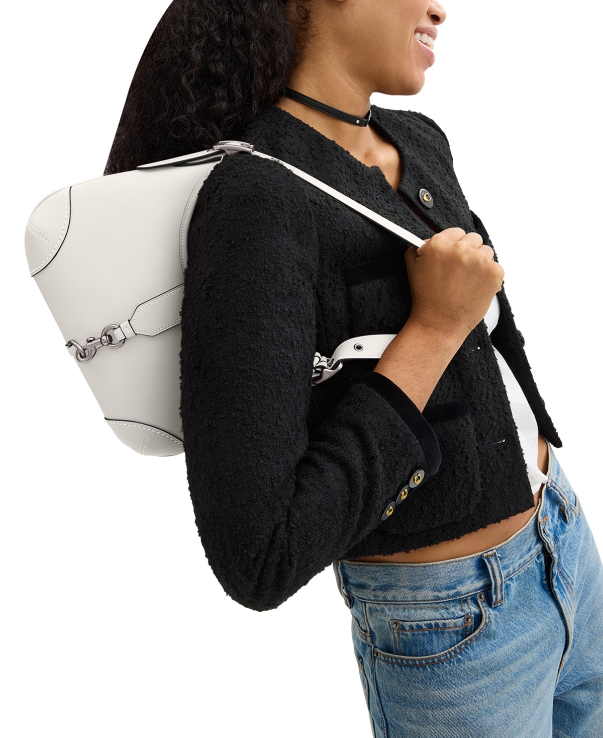 Coach Hamptons Small Leather Hobo Bag