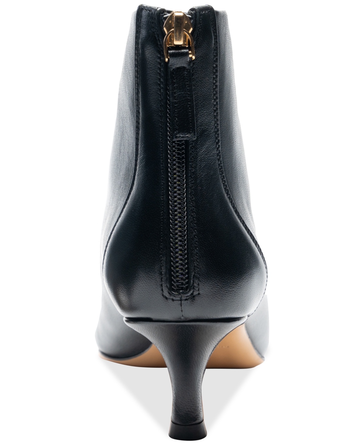 Bruno Magli Francesca Pointed Toe Kitten Heel Bootie In Black