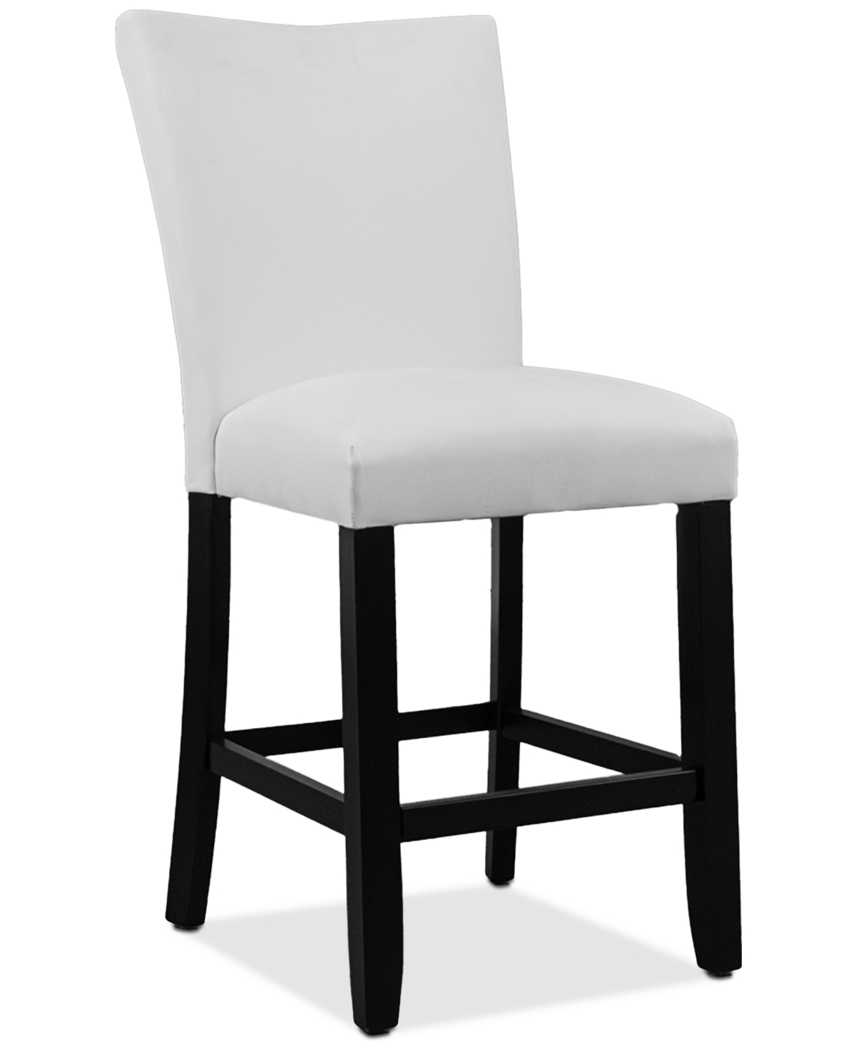 Macy's Kellet Faux Leather Counter Height Chair In White