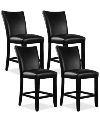 Kellet 4 Pc. Faux Leather Counter Height Chair Set