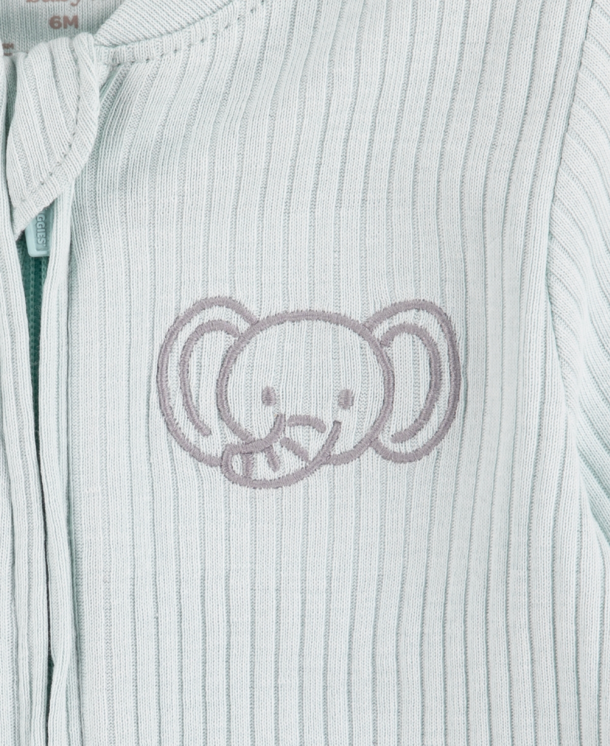 Huggies Baby Boys Rib Coverall In  Blue Haze