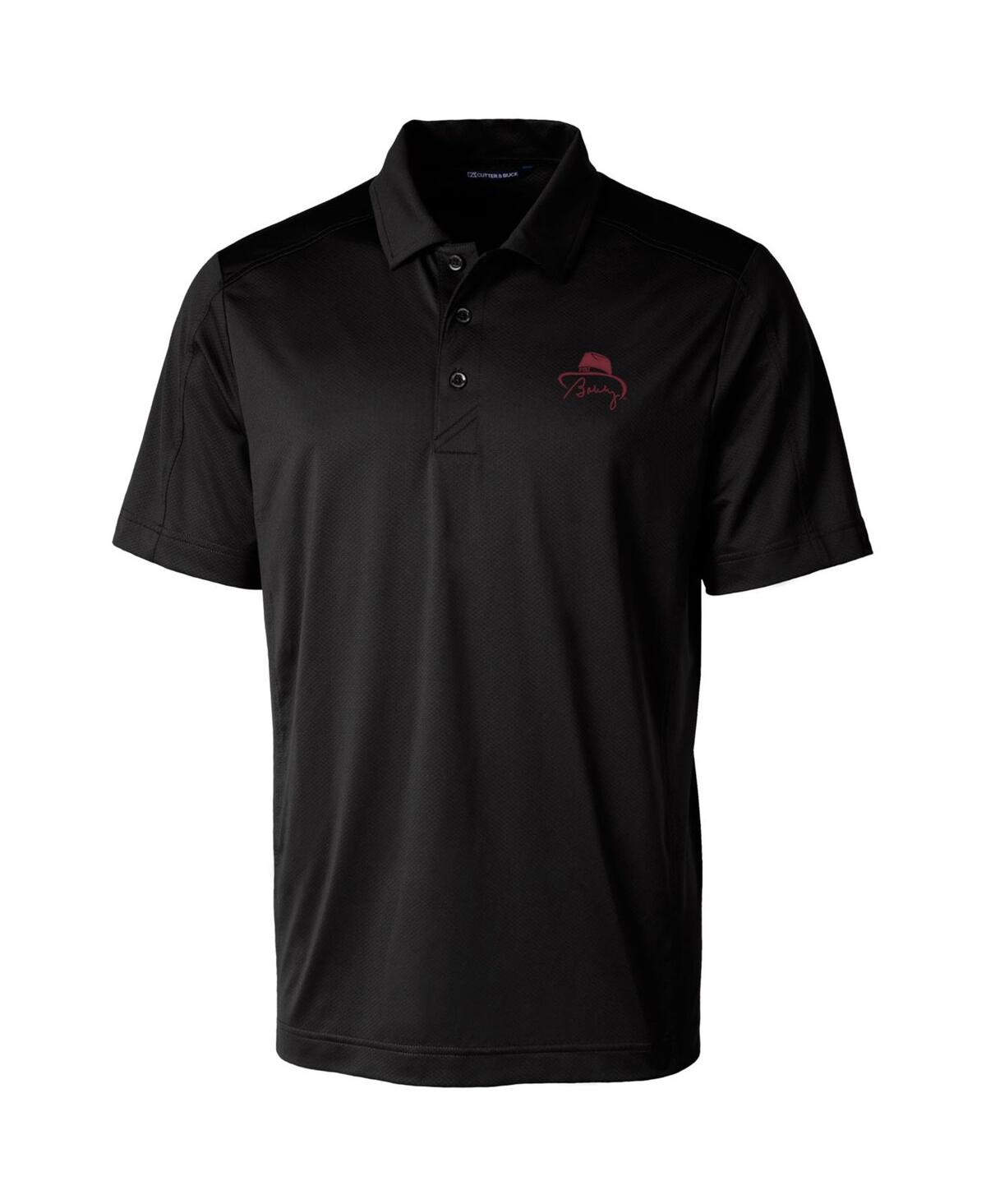 Cutter & Buck Men's Bobby Bowden Florida State Seminoles Prospect Textured Stretch Drytec Polo In Black