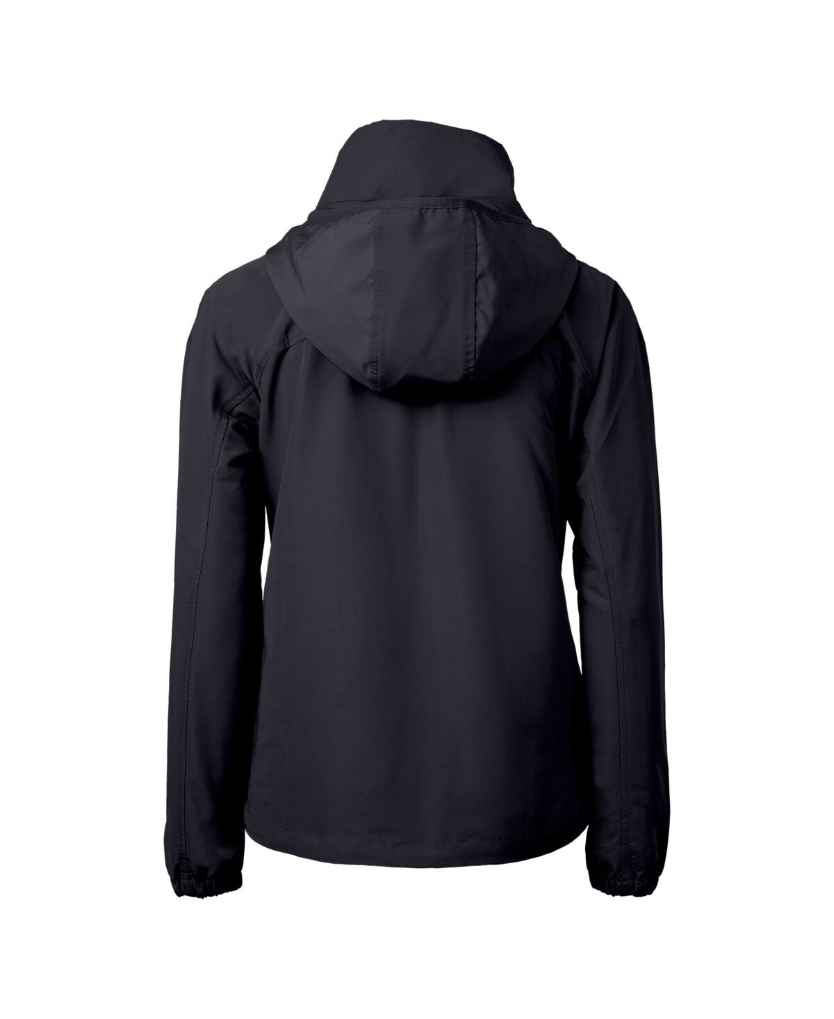 Cutter & Buck Women's Black Purdue Boilermakers Charter Eco Full-zip Jacket In Black