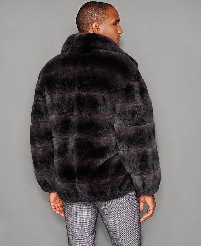 The Fur Vault Mens Rabbit Fur Bomber Jacket - Macy's