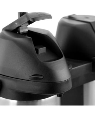 Dual 1.9 Quart Stainless Steel Airpot, Hot Water Dispenser for Coffee and Tea