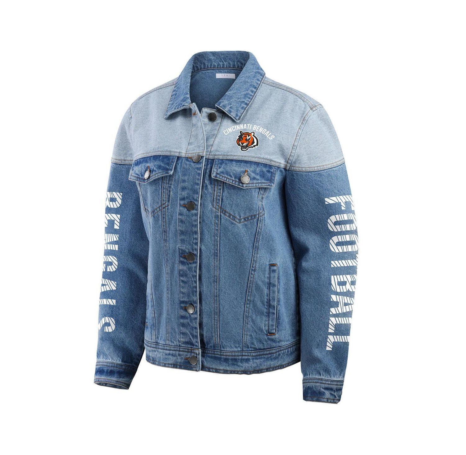 Women's Cincinnati Bengals Full-Button Denim Jacket