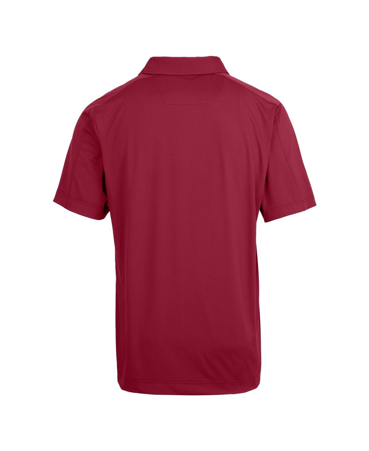Cutter & Buck Men's Maroon South Carolina Gamecocks Vault Prospect Textured Stretch Polo In Maroon