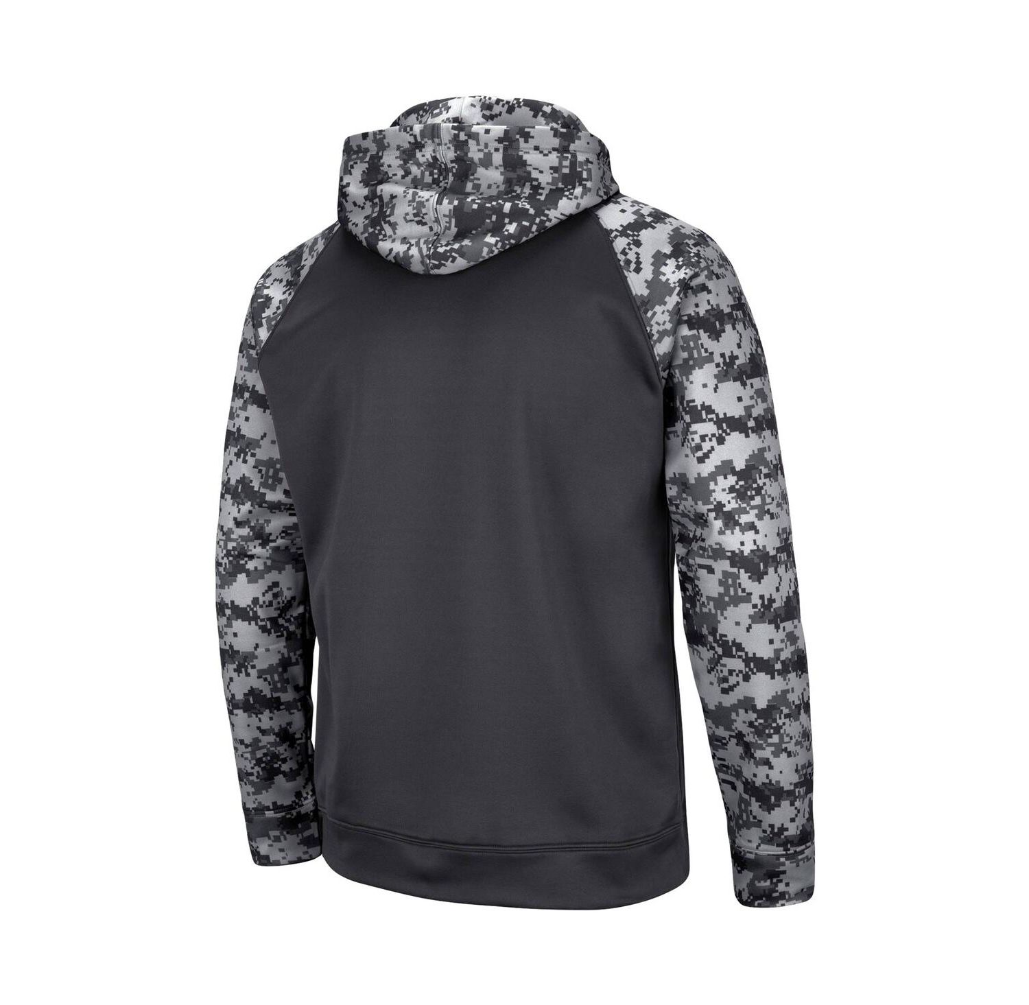 Men's Charcoal Iowa Hawkeyes OHT Military-Inspired Appreciation Digital Camo Pullover Hoodie