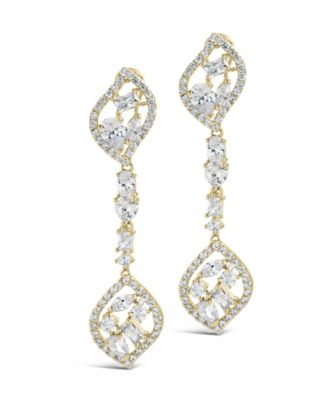 Mariah Cubic Zirconia Drop Earrings