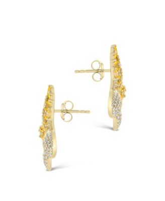 Heidi Cubic Zirconia Flower Stud Earrings