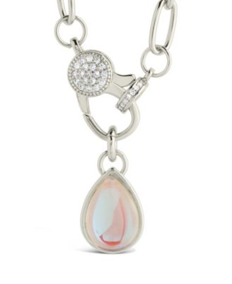 Tay Moonstone Charm Chain Necklace