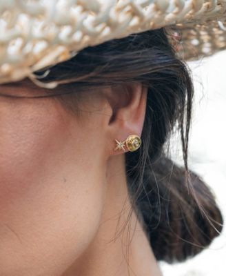 Space Cowgirl Cubic Zirconia Mismatched Stud Earrings