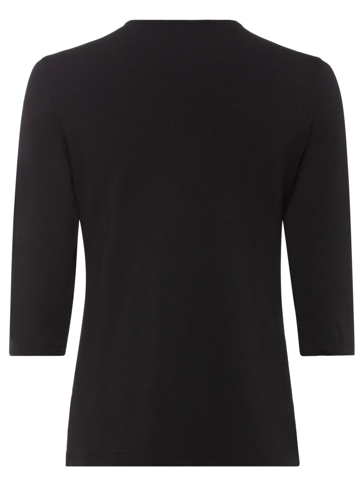 Женская футболка Olsen 3/4 Sleeve V-Neck, цвет: Чёрный — фото 4