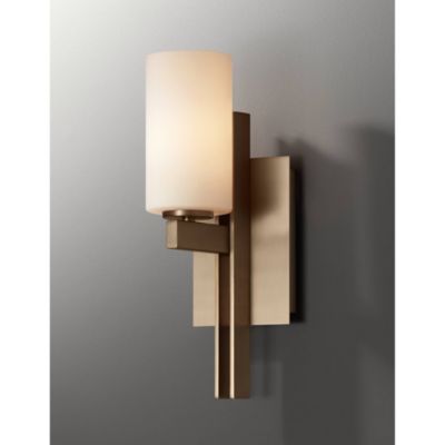 Ludlow Modern Wall Light Sconce Burnished Brass Hardwire 4 1/2" Fixture Frosted Glass for Bedroom Bathroom Vanity Reading Hallway