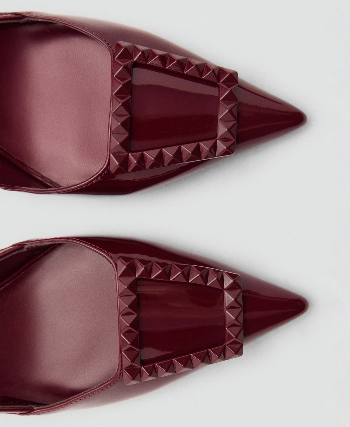Mango Women's Patent Leather Slingback-Heeled Shoes