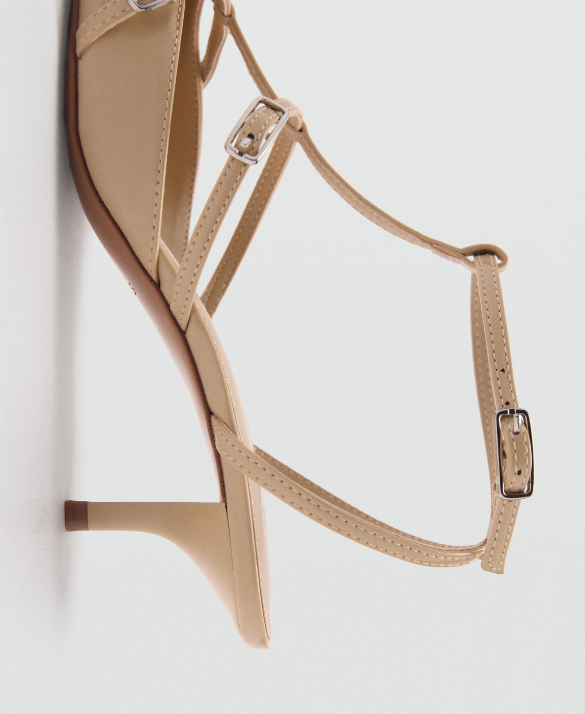 Mango Women's Buckles Detail Heeled Shoes