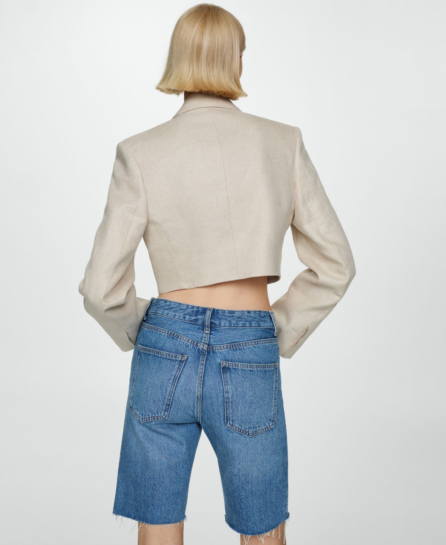 Women's Straight-Fit Denim Bermuda Shorts