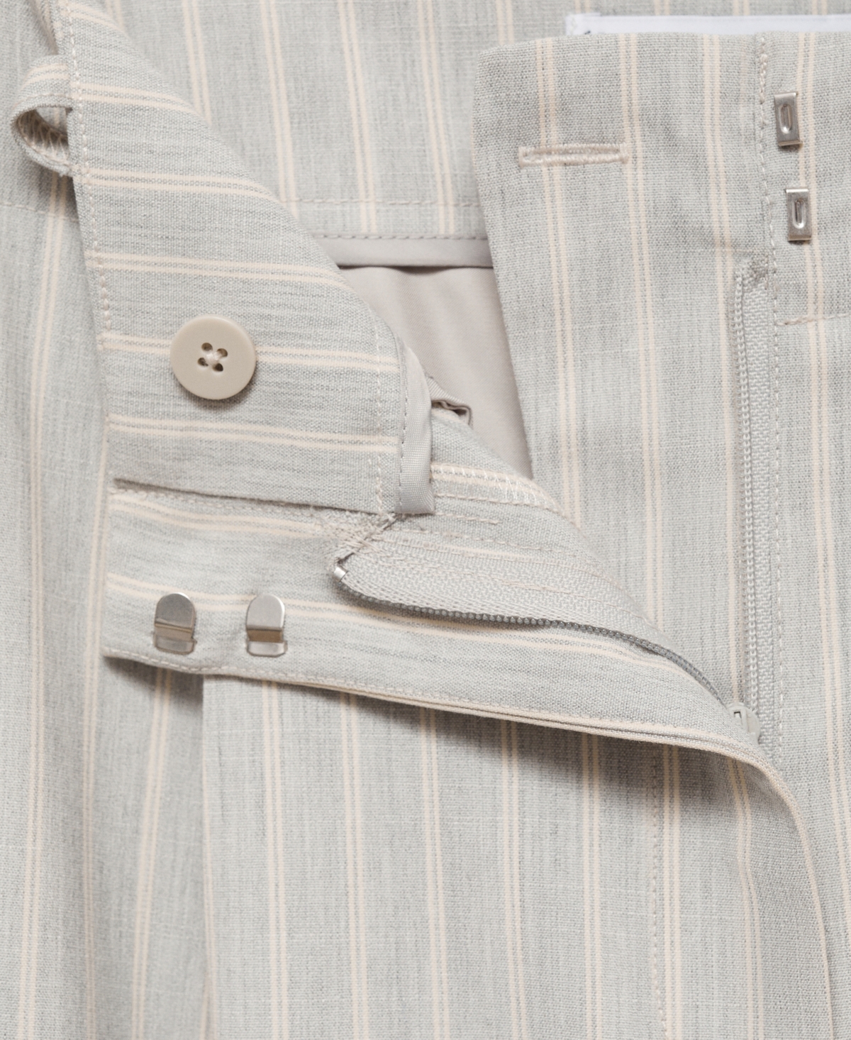 Mango Women's Wide Leg Striped Pants