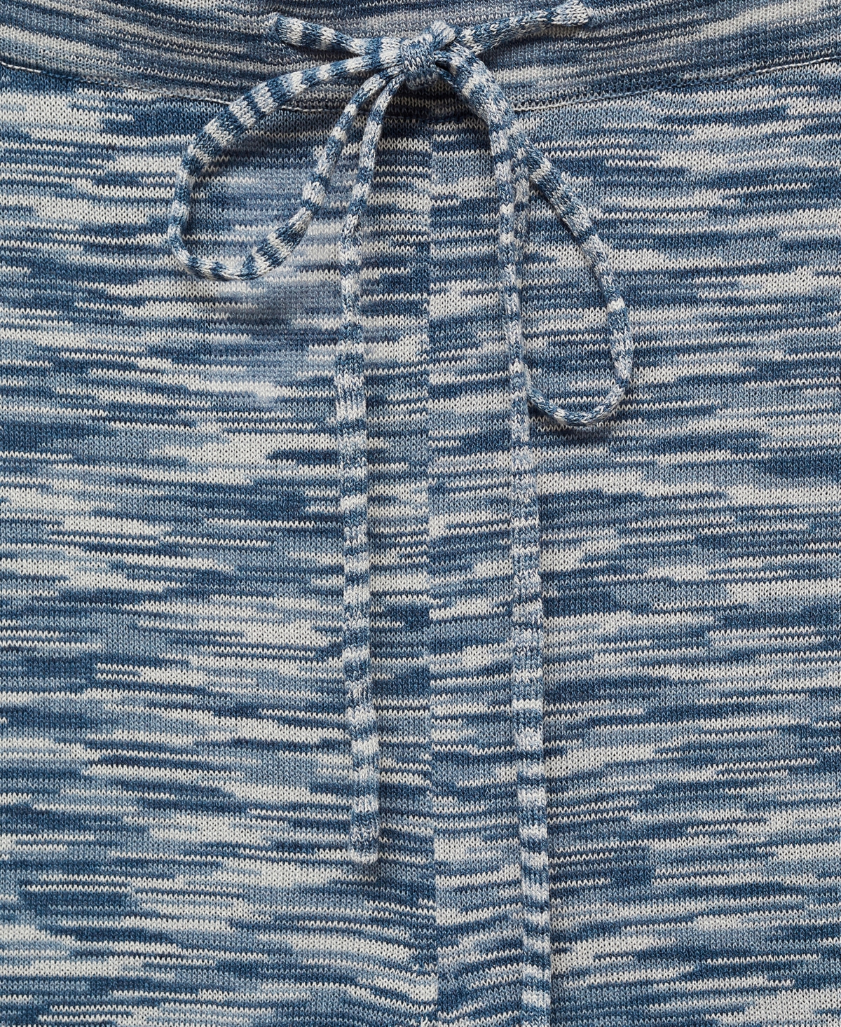 Mango Knitted Trousers With Cargo Pockets Blue In Blue